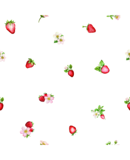 DIGIPRINT JORDGUBBE BLOMMA 150 CM TRIKOO Main Image