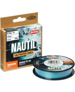 BERKLEY NAUT BRAID X8 150M 0.17 AQUA BL Main Image