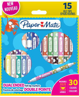 PAPER MATE TWIN TIP 15 KPL HUOPAKYNÄ Main Image