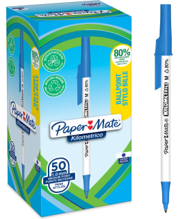 Paper Mate Kilometrico Recycled 50 kpl sininen kuulakärkikynä Main Image