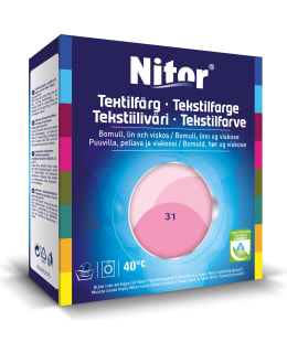 NITOR 75 ML + 100 G ROOSA TEKSTIILIVÄRI Main Image