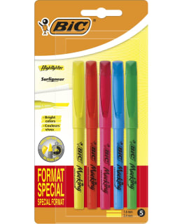 BIC HIGHLIGHTER 5 KPL KOROSTUSKYNÄ Main Image