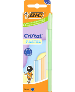 BIC CRISTAL PASTEL KUULAKÄRKIKYNÄ 3 KPL Main Image