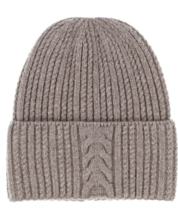 LASESSOR EBONNE KNITTED BEANIE NUTRIA Main Image