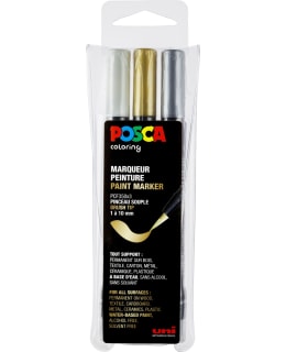 Uni Posca Marker brush 3 kpl PFC-350 sivellinkynäsetti