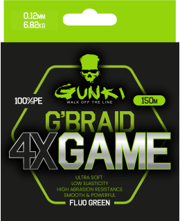 GUNKI GBRAID 4X GAME 150M 0,14MM 8.18KG Main Image