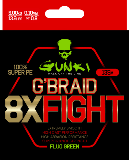 GUNKI GBRAID 8X FIGHT 135M 0,15MM 9.5KG Main Image