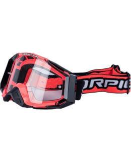SCORPION GOGGLE BLACK/RED ANTIFOG CLEAR Main Image