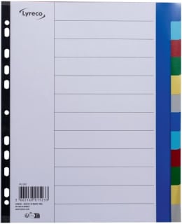 LYRECO A4 12-OSAINEN PP VÄLILEHTI Main Image