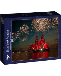 BLUEBIRD FIREWORKS AROUND SAILBOAT 500P Main Image