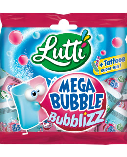 LUTTI MEGA BUBBLE BUBBLIZZ 85G PURKKAPSS Main Image