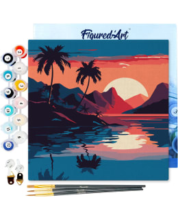 MINI NUMEROMAALAUS THE SEA SUNSET Main Image