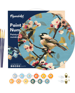 PUINEN NUMEROMAALAUS BIRD ON BRANCH Main Image