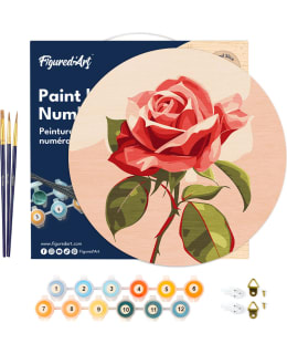 PUINEN NUMEROMAALAUS RED ROSE Main Image