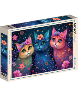 ALIPSON TRIO OF DREAMING CATS 1000P Main Image