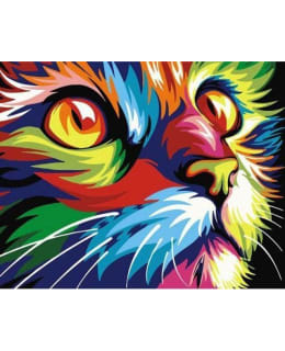 Figure'd Art Feline Pop Art numeromaalaus Main Image