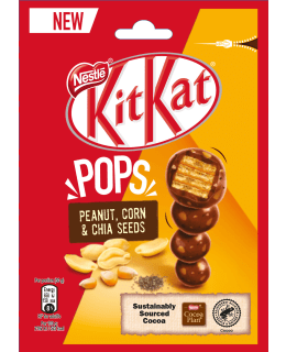 Nestlé KitKat Pop Chocs Peanut, Corn & Chia Seeds 140 g maitosuklaata ja rapeaa vohvelia Main Image