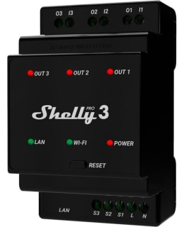SHELLY PRO 3 3-K 16A WIFI RELAY Main Image