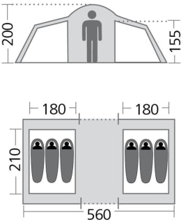HIGH PEAK COMO 6 TUNNELITELTTA Main Image