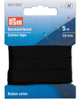 PRYM 10MM MUSTA 5M PUUVILLANAUHA Main Image