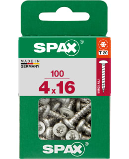 SPAX TX 4X16 KUPUKANTA 100KPL YLEISRUUVI Main Image