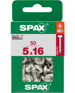 SPAX TX 5X16 KUPUKANTA 50KPL YLEISRUUVI Main Image