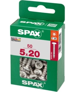 SPAX TX 5X20 KUPUKANTA 50KPL YLEISRUUVI Main Image