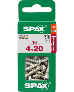 SPAX TX 4X20 KUPUKANTA 16KPL YLEISRUUVI Main Image
