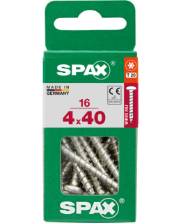 SPAX TX 4X40 KUPUKANTA 16KPL YLEISRUUVI Main Image