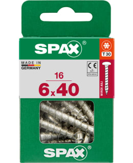 SPAX TX 6X40 KUPUKANTA 16KPL YLEISRUUVI Main Image
