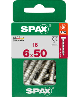 SPAX TX 6X50 KUPUKANTA 16KPL YLEISRUUVI Main Image