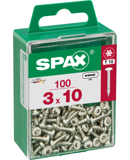 SPAX TX 3X10 KUPUKANTA 100KPL YLEISRUUVI Main Image
