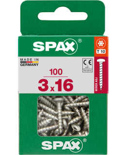 SPAX TX 3X16 KUPUKANTA 100KPL YLEISRUUVI Main Image
