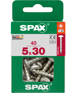 SPAX TX 5X30 KUPUKANTA 40KPL YLEISRUUVI Main Image