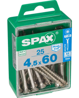 SPAX TX 4,5X60 RST UPPOK. 25KPL Y.RUUVI Main Image