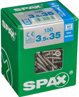 SPAX TX 3,5X35 RST UPPOK. 150KPL Y.RUUVI Main Image