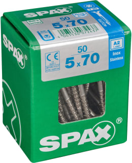 SPAX TX 5X70 RST UPPOK. 50KPL Y.RUUVI Main Image