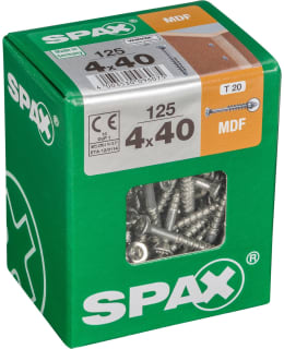 SPAX TX 4X40 125KPL MDF-LEVYRUUVI Main Image