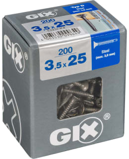 SPAX GIX D 3,5x25 200KPL KIPSILEVYRUUVI Main Image