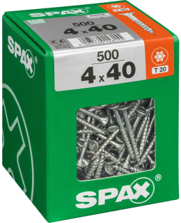 SPAX TX 4X40 UPPOKANTA 500KPL YLEISRUUVI Main Image