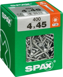 SPAX TX 4X45 UPPOKANTA 400KPL YLEISRUUVI Main Image