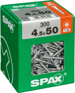 SPAX TX 4,5X50 UPPOK. 300KPL YLEISRUUVI Main Image