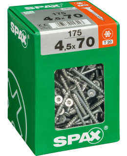 SPAX TX 4,5X70 UPPOK. 175KPL YLEISRUUVI Main Image