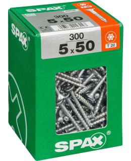 SPAX TX 5X50 UPPOKANTA 300KPL YLEISRUUVI Main Image