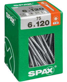 SPAX TX 6X120 UPPOKANTA 75KPL YLEISRUUVI Main Image