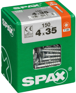 SPAX TX 4X35 UPPOKANTA 150KPL YLEISRUUVI Main Image