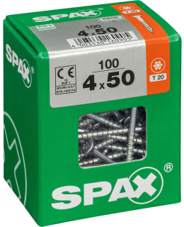 SPAX TX 4X50 UPPOKANTA 100KPL YLEISRUUVI Main Image