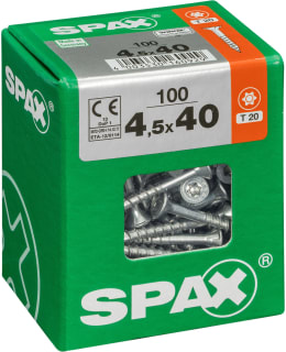 SPAX TX 4,5X40 UPPOK. 100KPL YLEISRUUVI Main Image