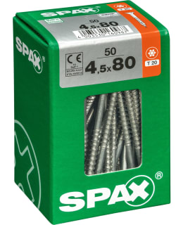 SPAX TX 4,5X80 UPPOK. 50KPL YLEISRUUVI Main Image