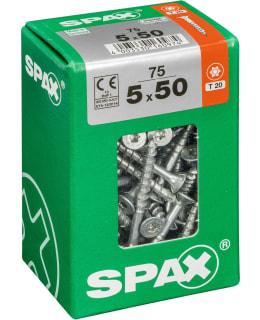 SPAX TX 5X50 UPPOKANTA 75KPL YLEISRUUVI Main Image